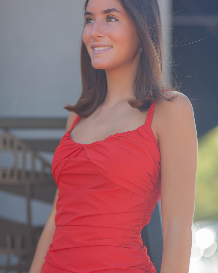 Riello Skort Romper-Candy Apple