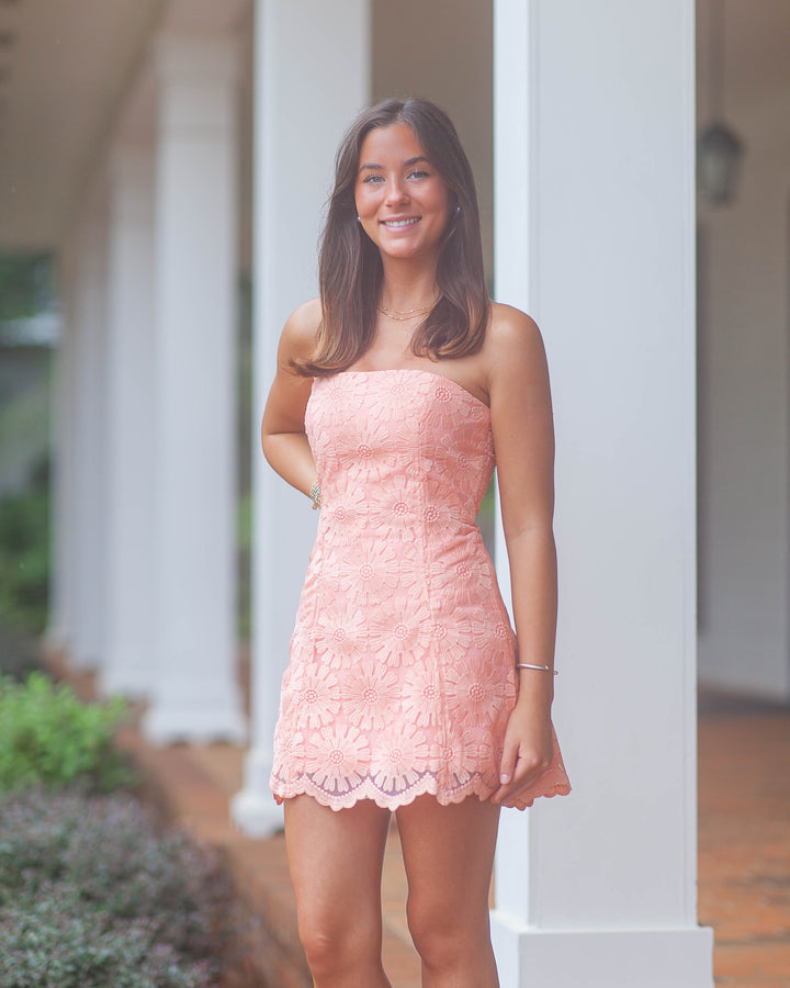 Daisy Romper-Creamsicle