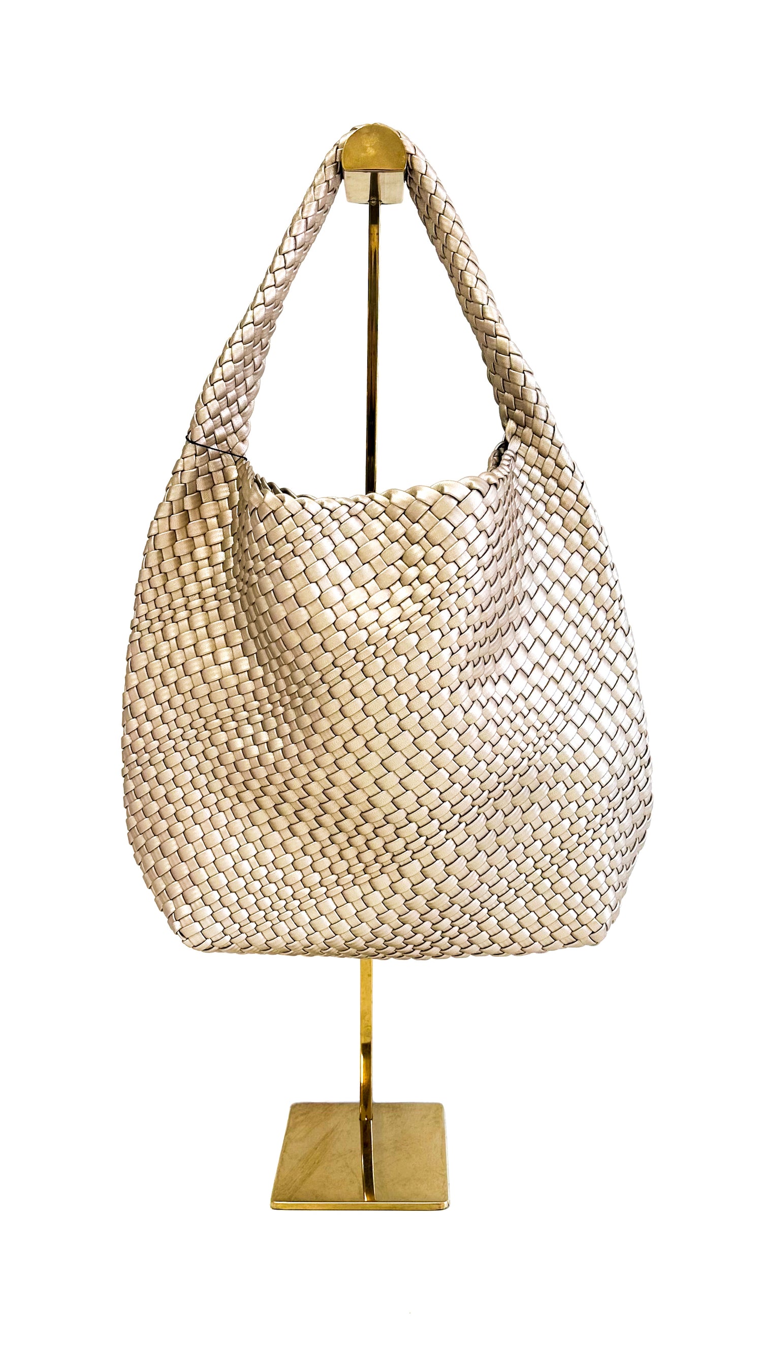Woven Purse-Champagne