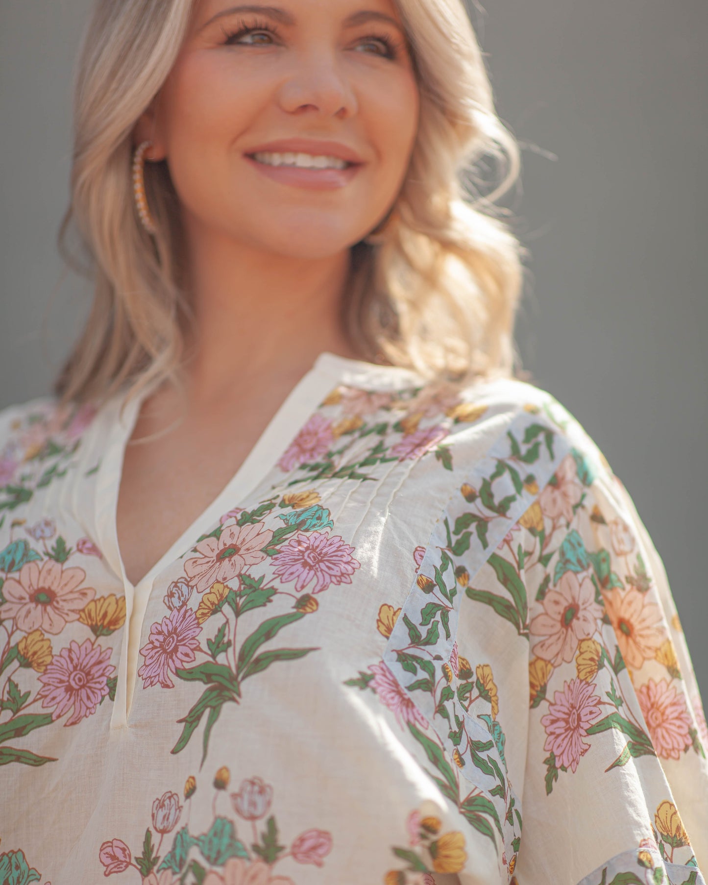 Valley Spring Top-Powder Blue