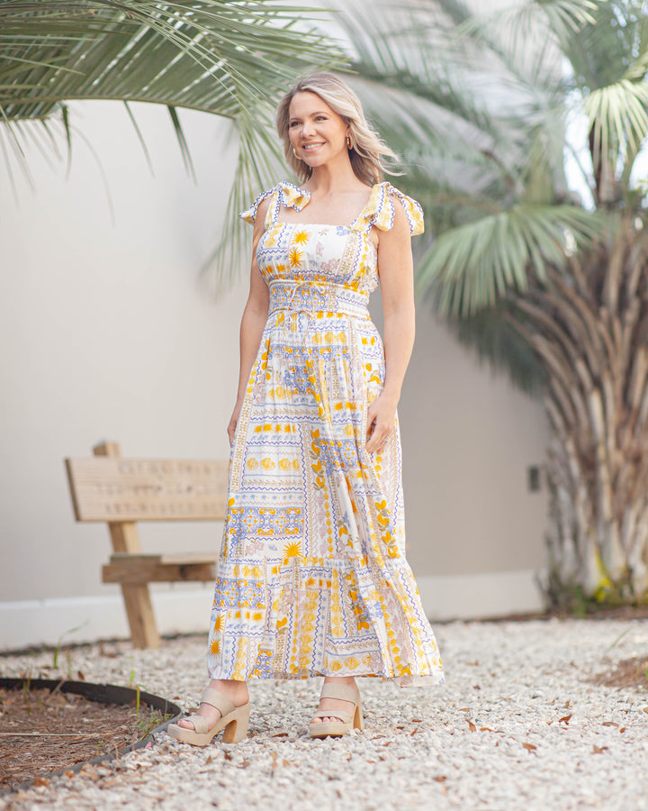 Barcelona Dress-Lemon