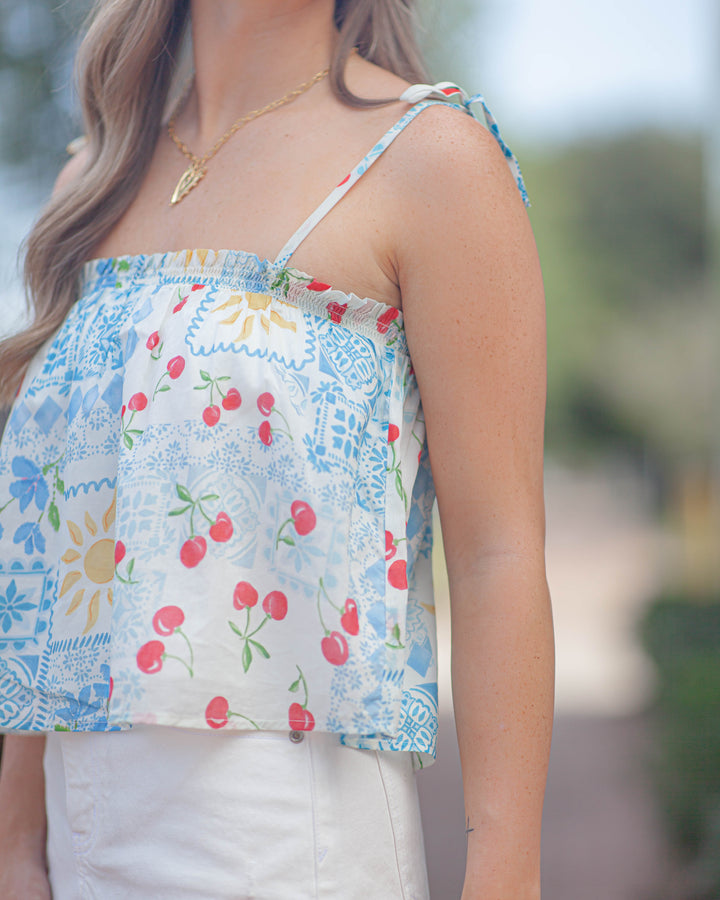 Athens Top-Antique White