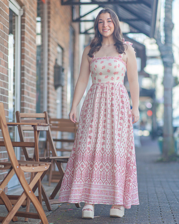 Santa Barbara Dress-Pink Pearl