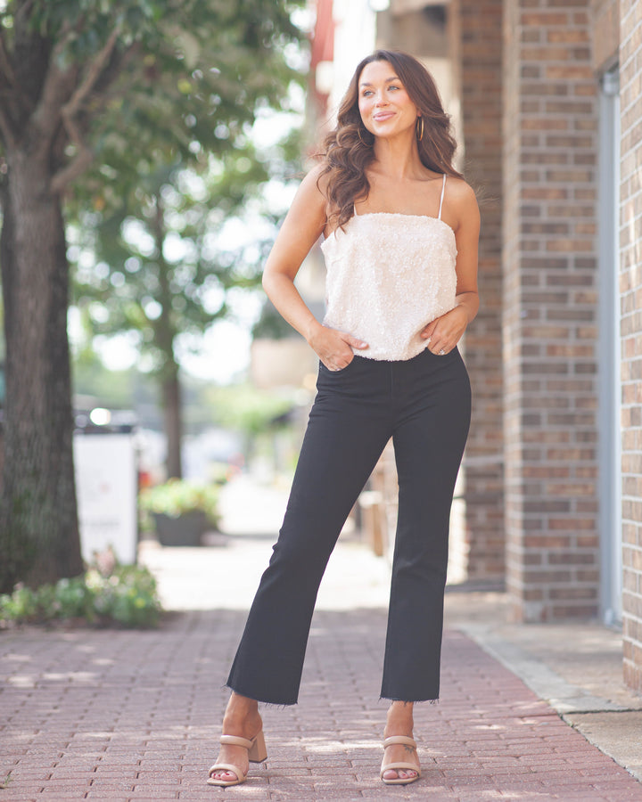 Sublime Sequin Cami Tank-Champagne