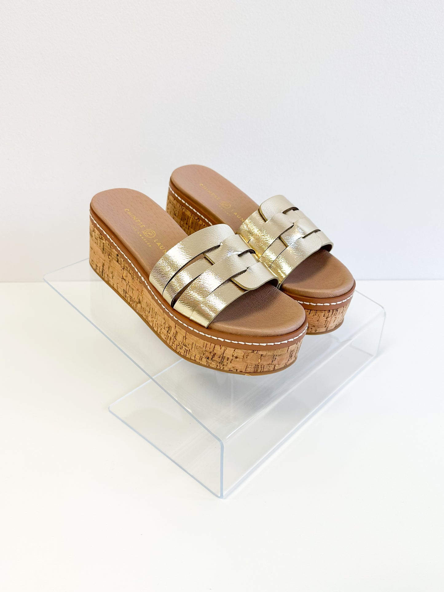 Serenna Metallic Sandal-Gold