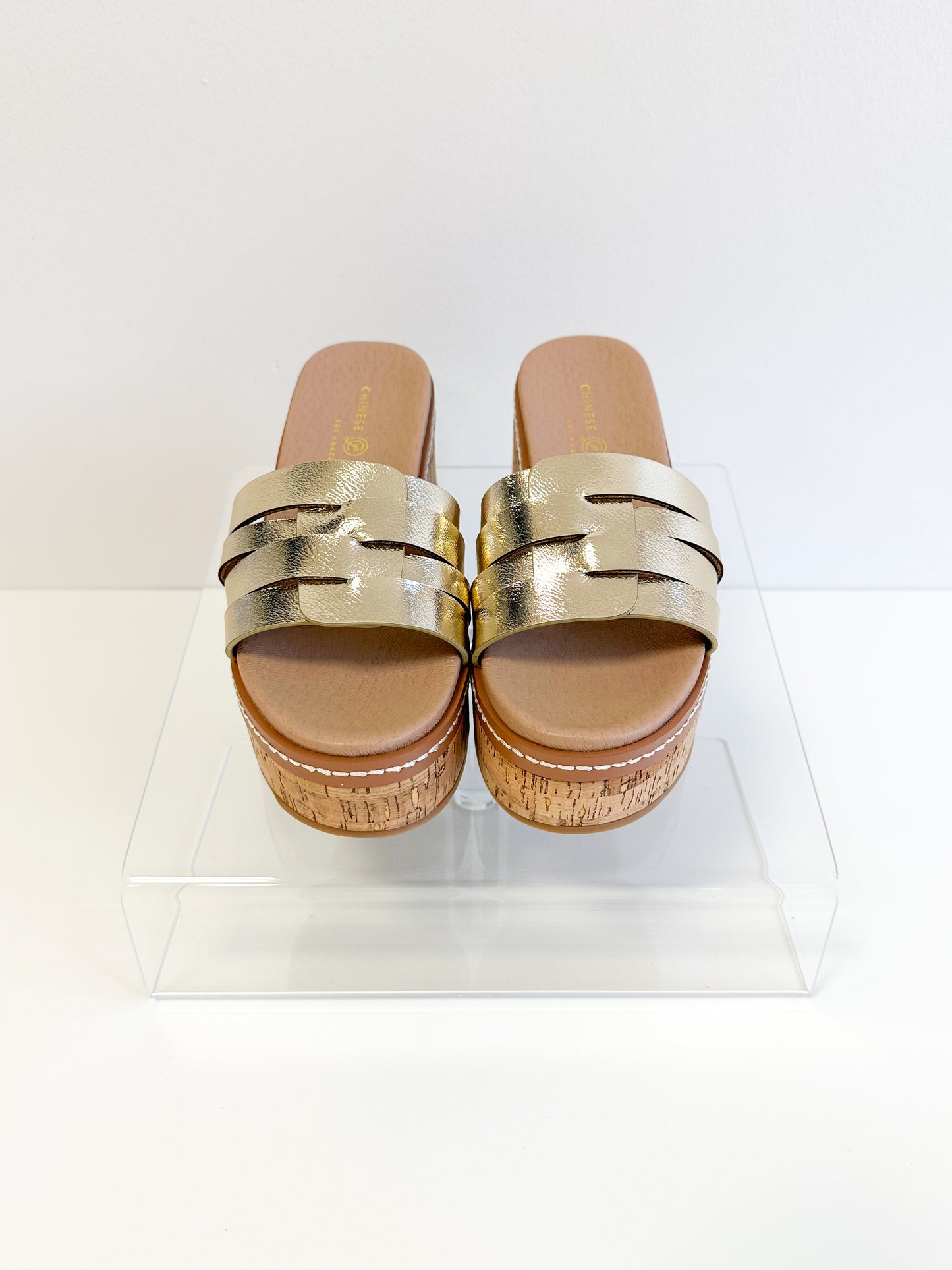 Serenna Metallic Sandal-Gold