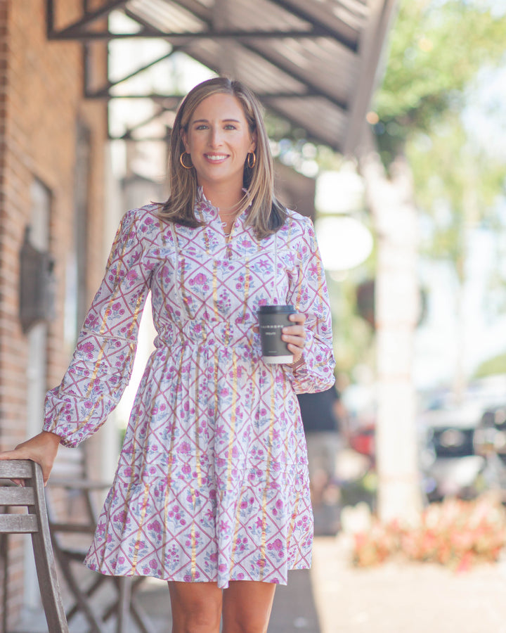 Sienna Mini Dress-Lilac