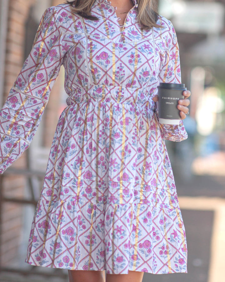 Sienna Mini Dress-Lilac