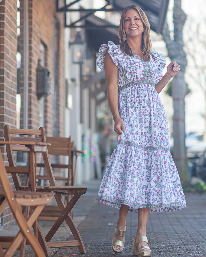 Shiloh Midi Dress-Sweet Pea