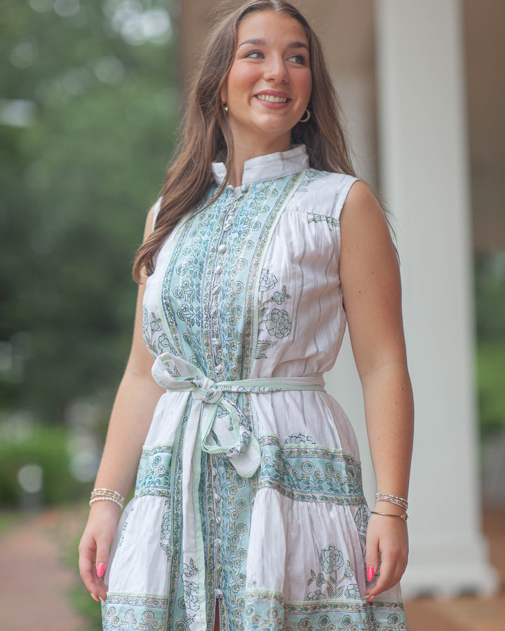 Belle Mini Dress-Seaglass