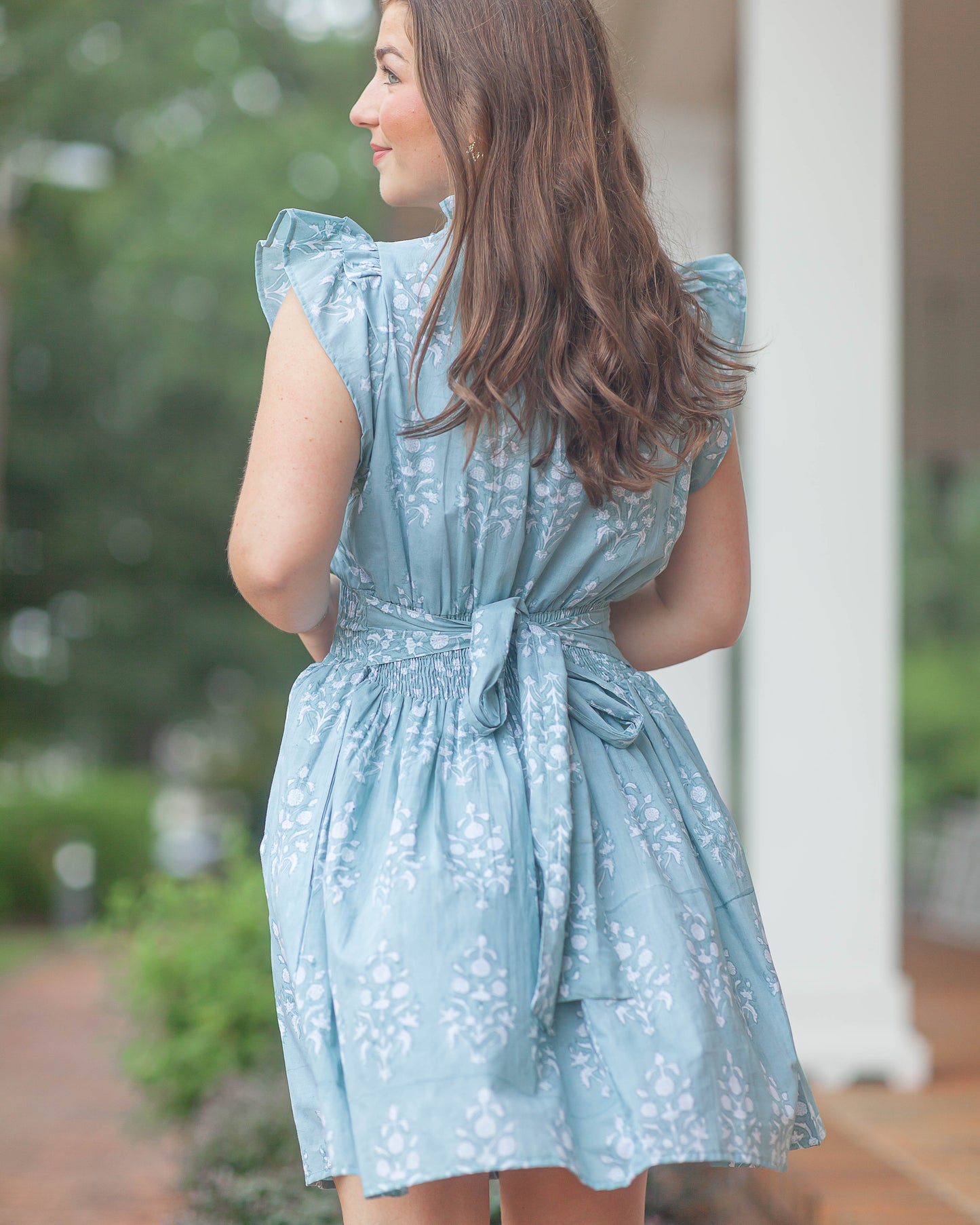 Daphne Mini Dress-Lagoon