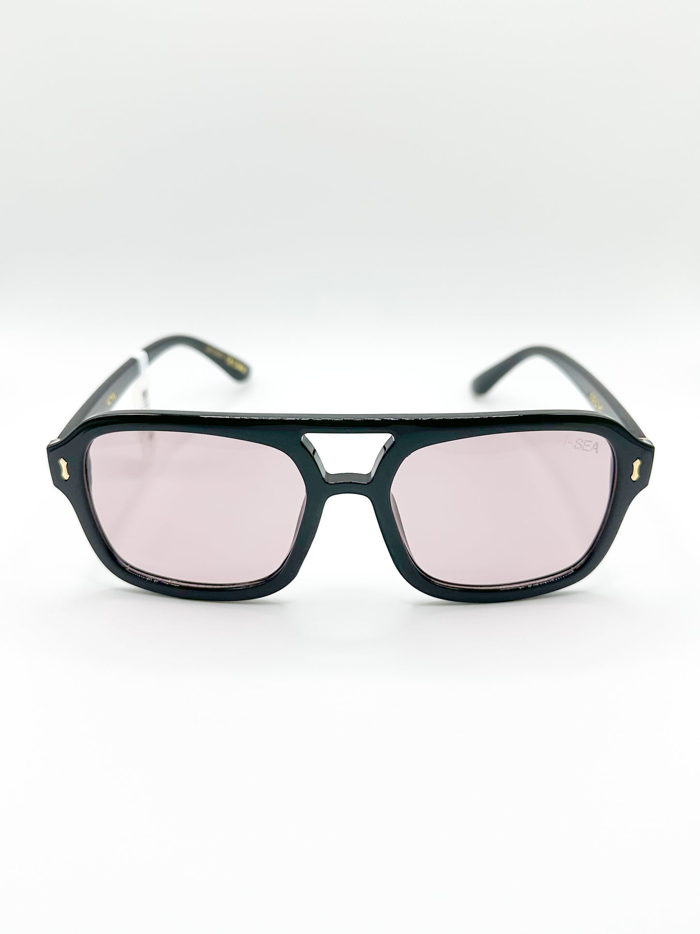 I-Sea Royal Black/Peach Sunnies