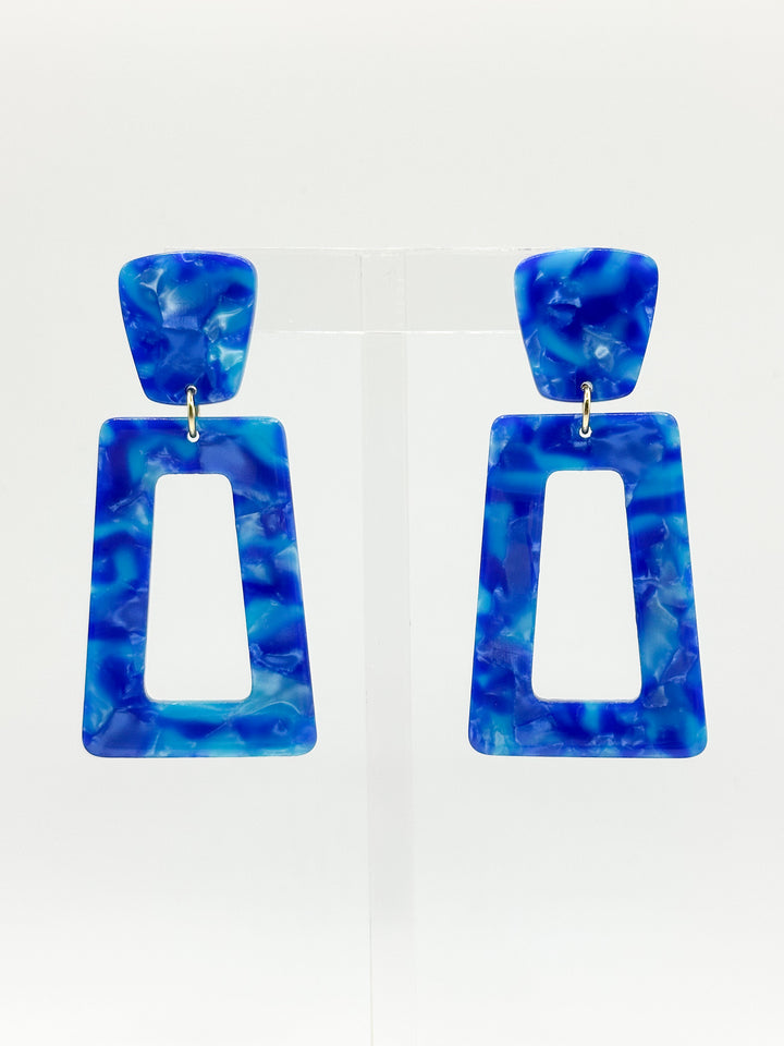 Kennedy Earrings-Cobalt