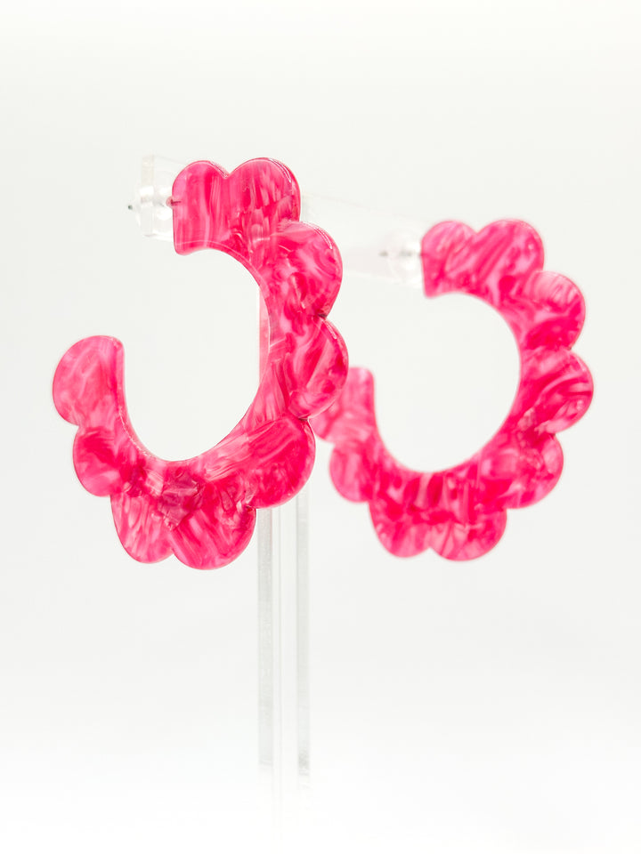 Margo Earrings-Pearlized Pink