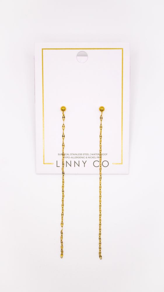 Devin Duster Earrings-Gold