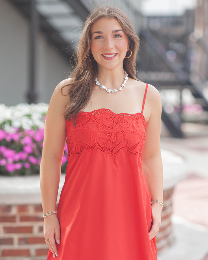 Rey Maxi Dress-Red