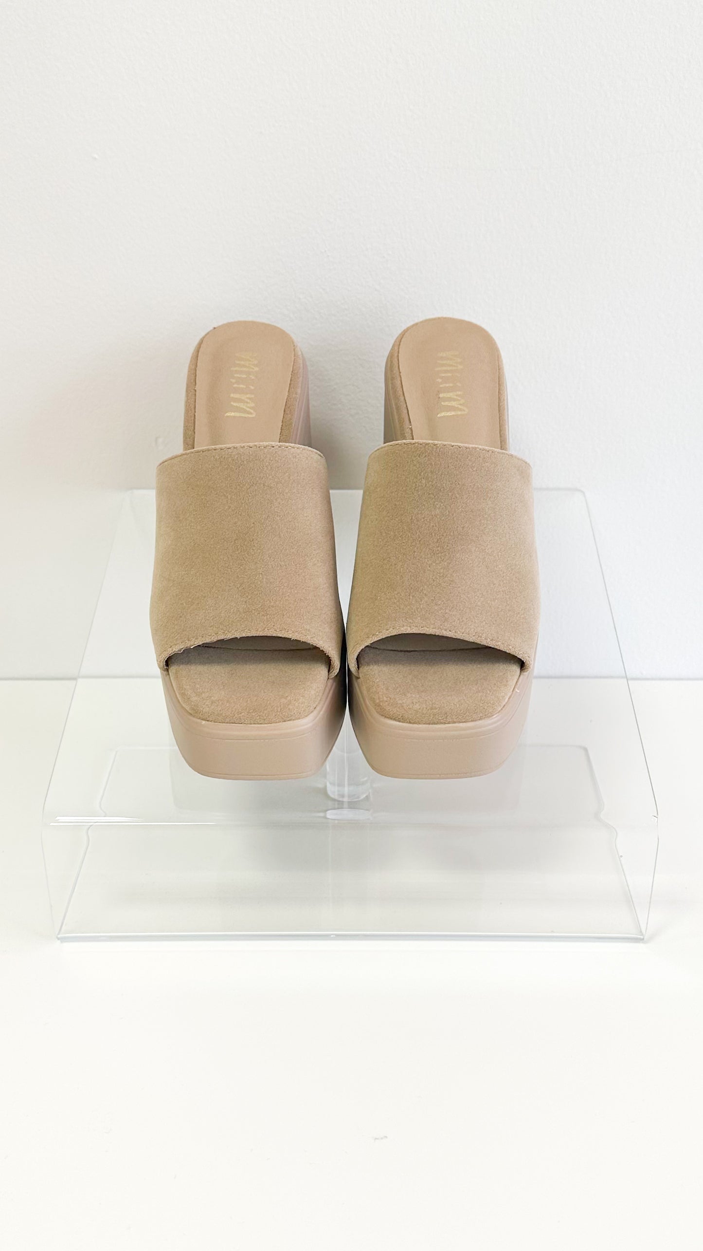 Sienne Platform Heels-Sandstone