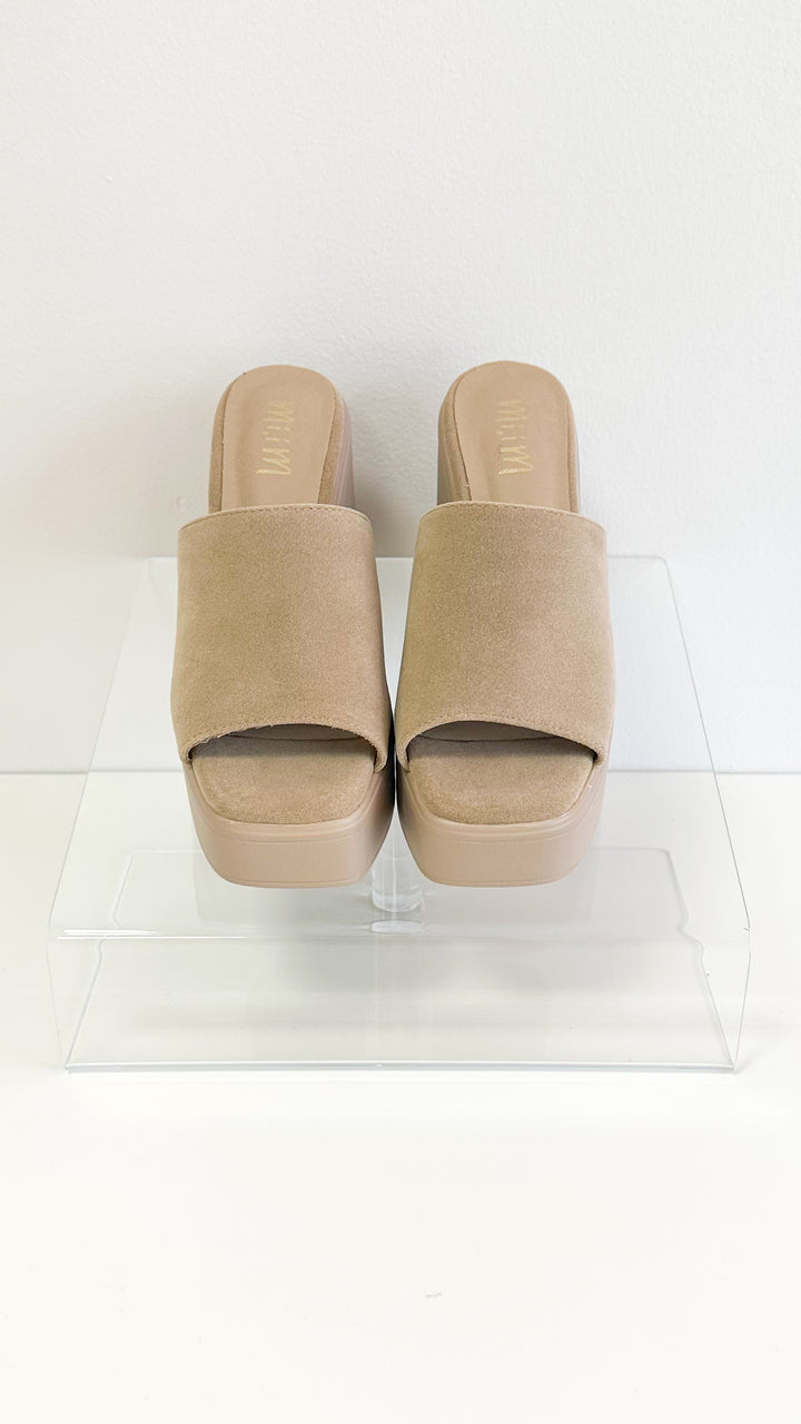 Sienne Platform Heels-Sandstone