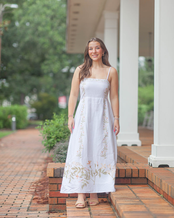 Cleo Maxi Dress-Ivory Vine