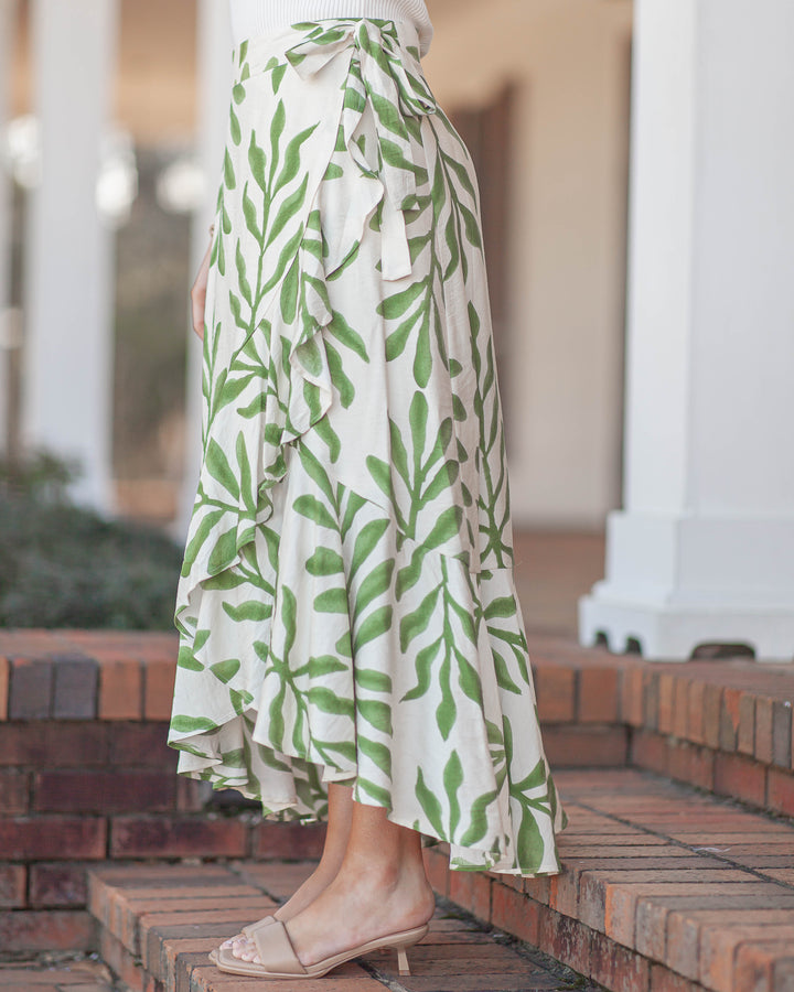 Olive Fern Skirt-Green