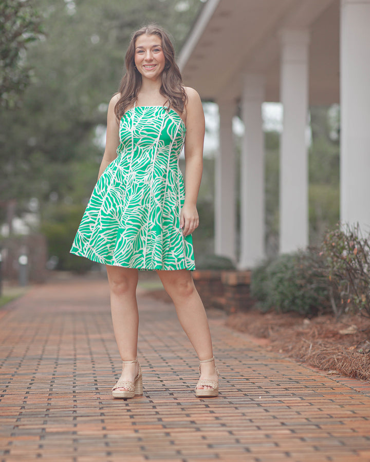 Verde Palms Mini Dress