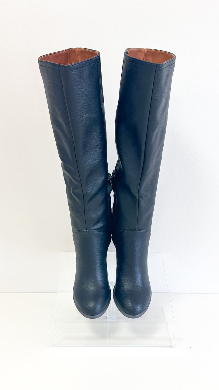 Shiloh Knee High Boots-Black