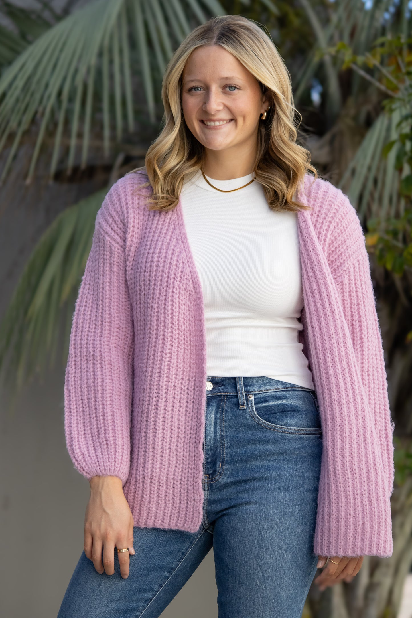 Tillie Cardigan w/ Ties-Lilac