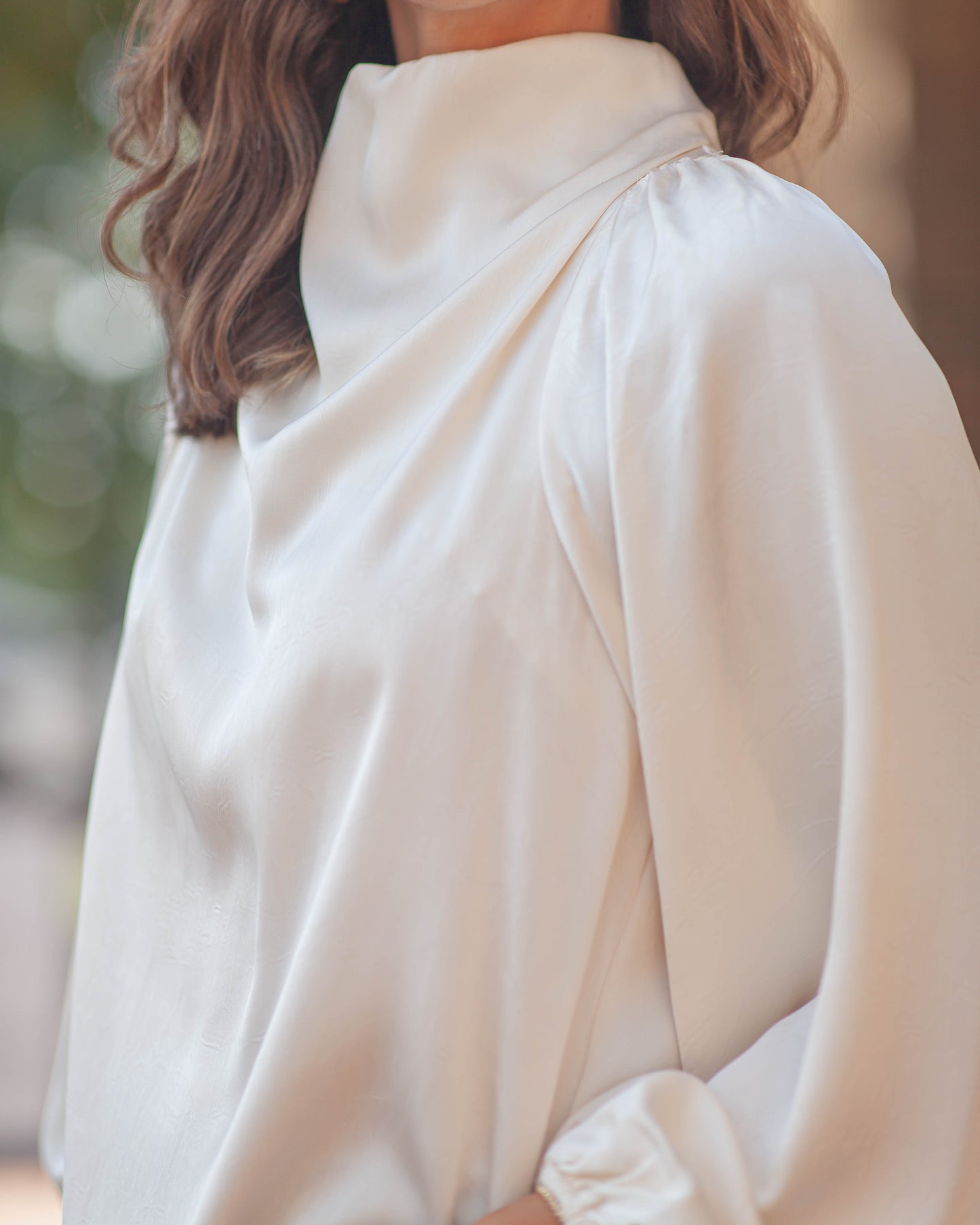 Zephyr Long Sleeve Top-Snow