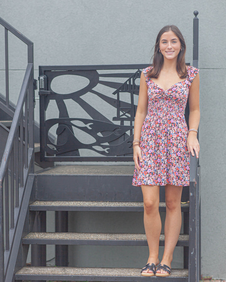 Valoria Mini Dress-Floral