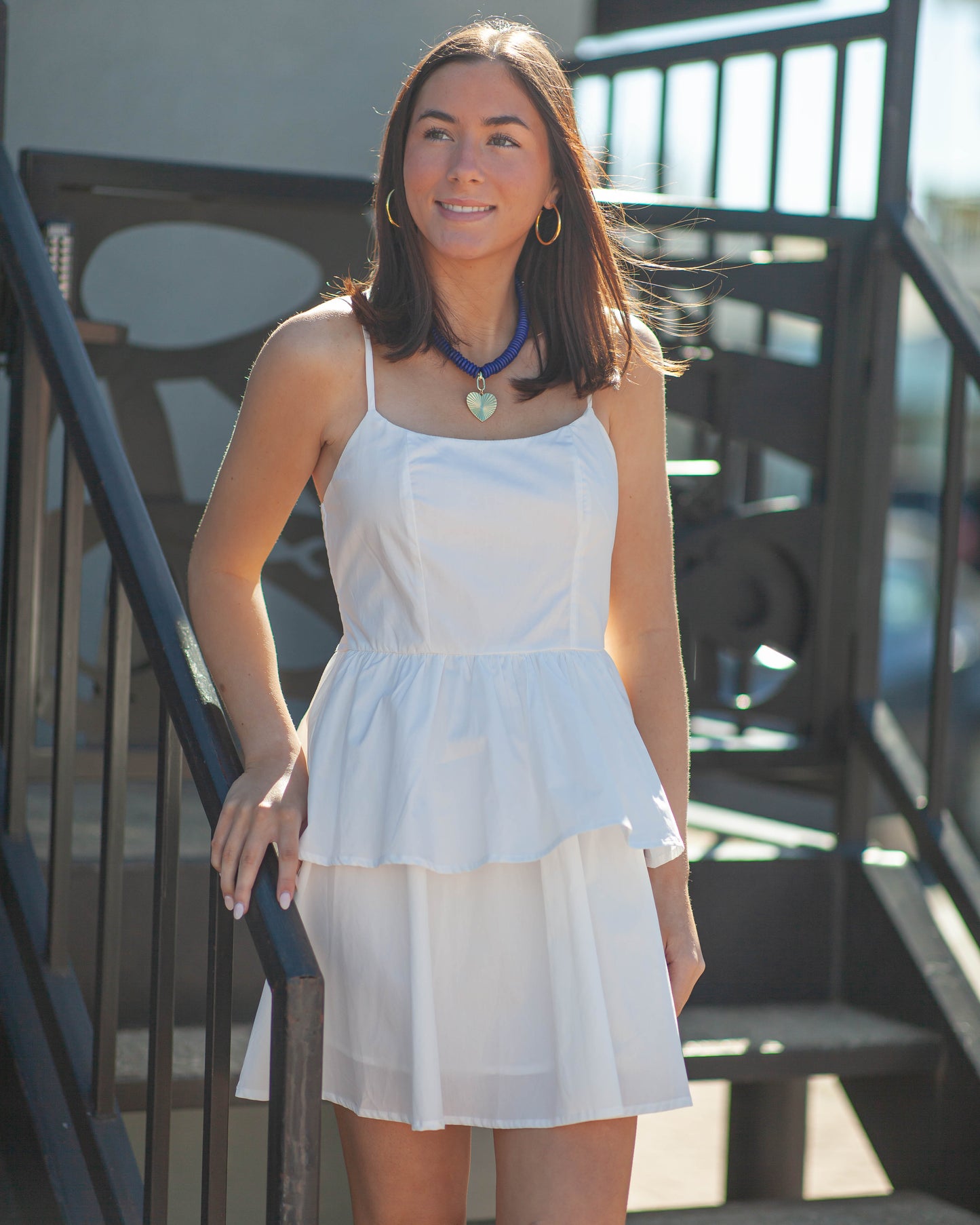 Rina Mini Dress-White