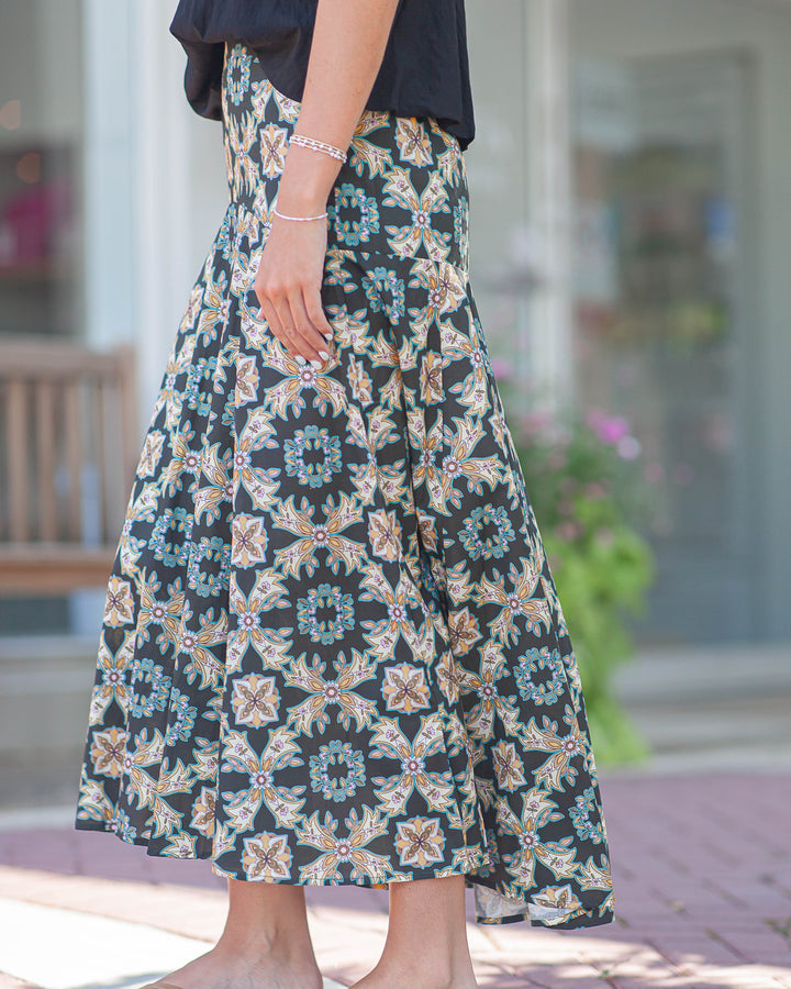 Miriam Maxi Skirt-Luxe Trellis