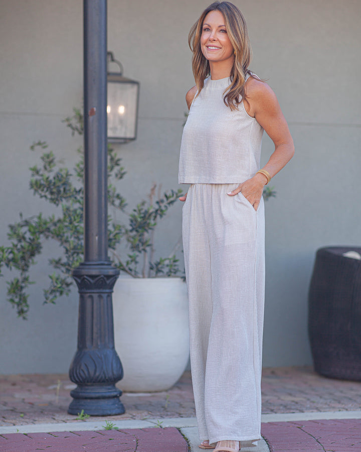 Garden Sun Pants-Taupe