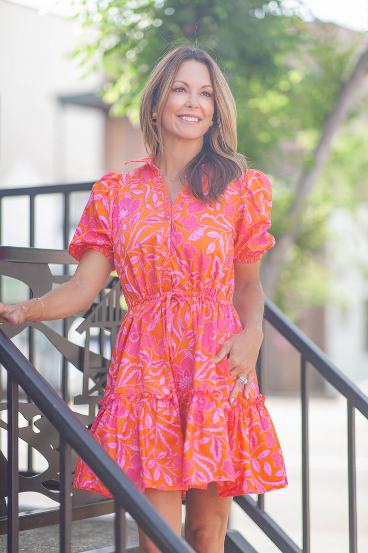 Merim Mini Dress-Multi Floral