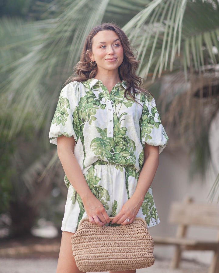 Jacine Collared Shirt-Tropical