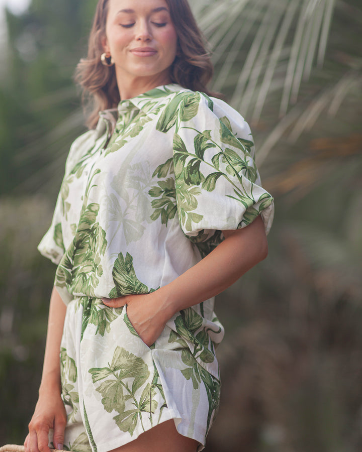 Jacine Collared Shirt-Tropical