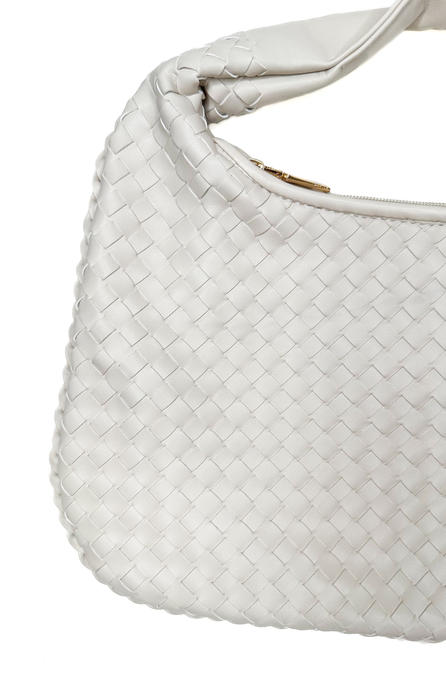 Adela Woven Hobo Bag-Oat