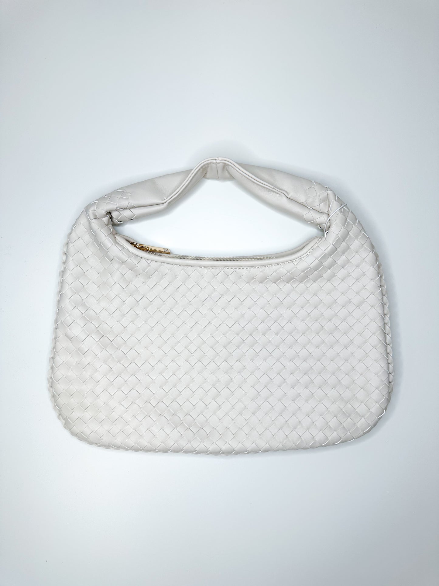 Adela Woven Hobo Bag-Oat