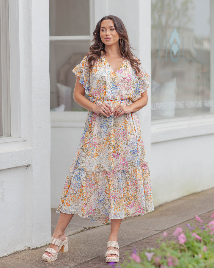 Camellia Tiered Dress-Floral