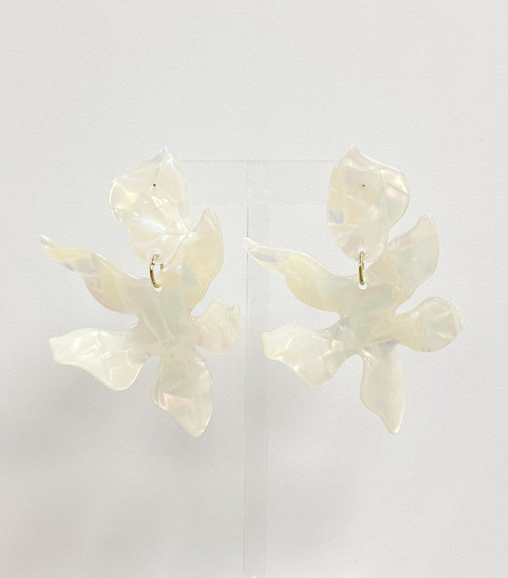Flora Earrings-Iridescent