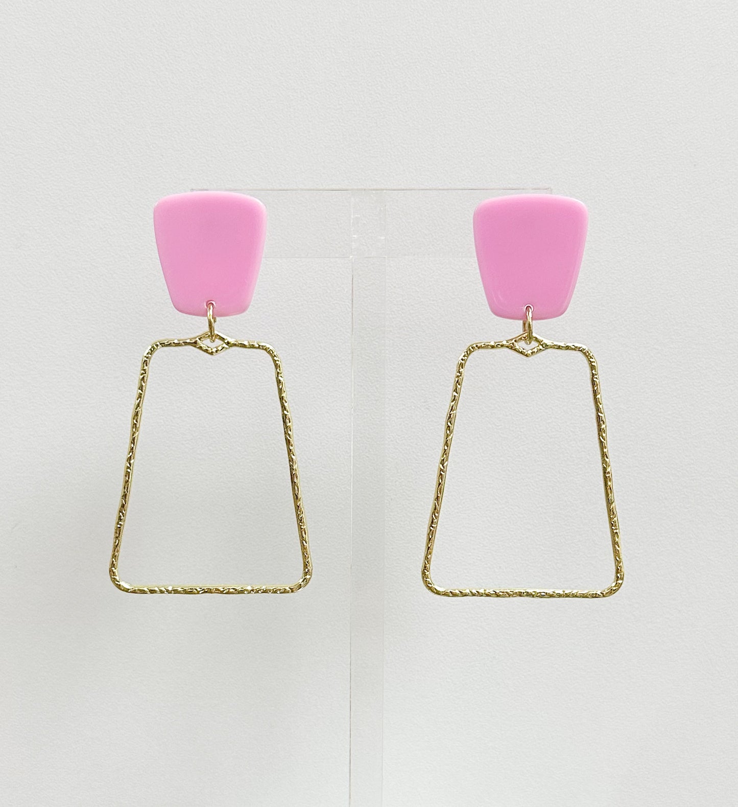 Kaelyn Earrings-Bubblegum Pink