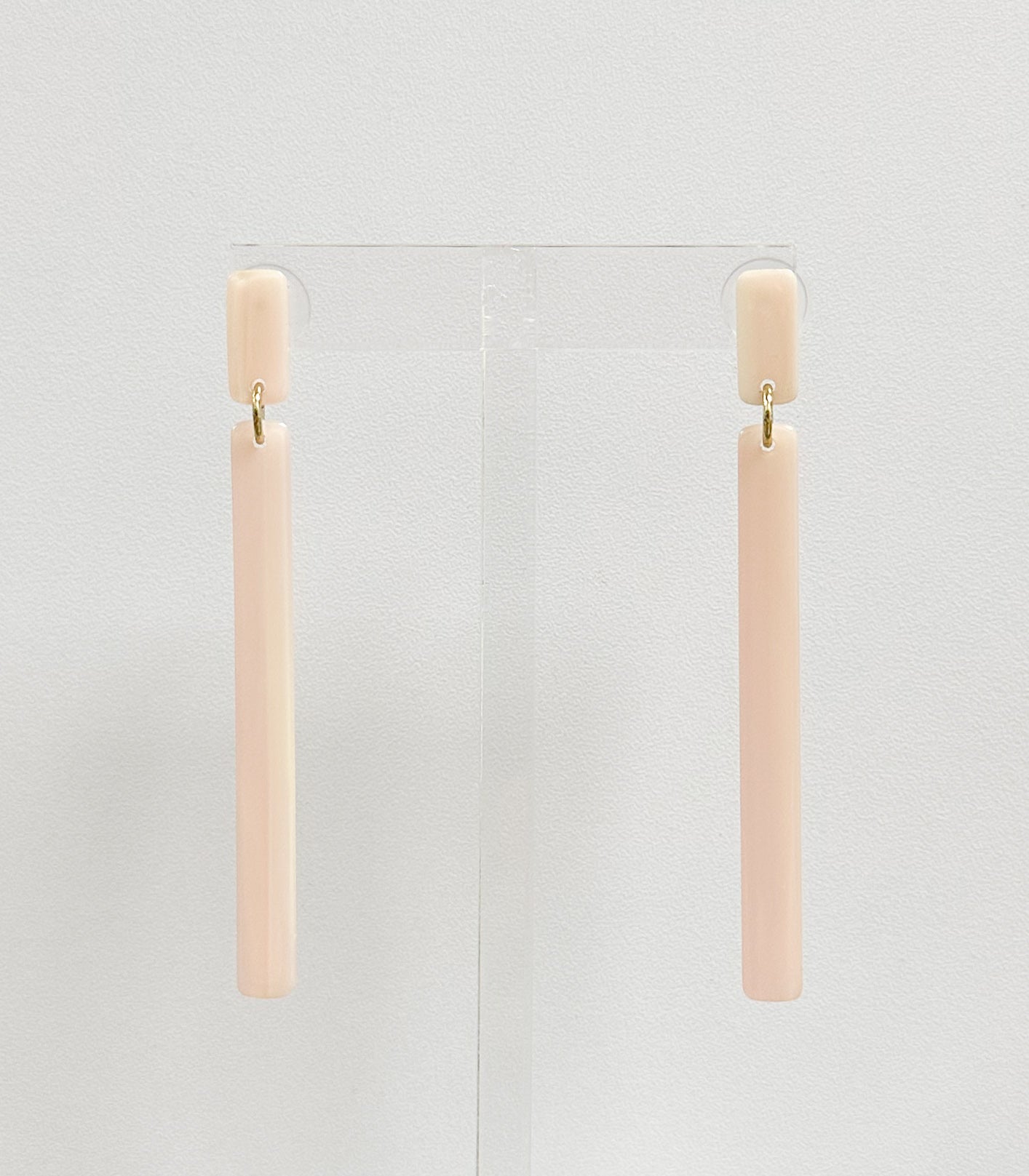 Keli Earrings-Blush Satin