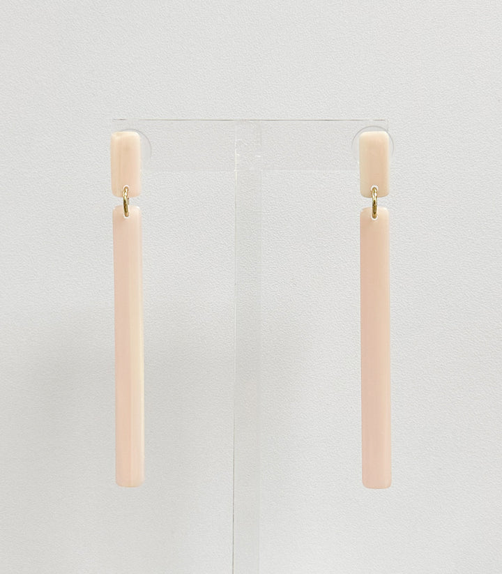Keli Earrings-Blush Satin