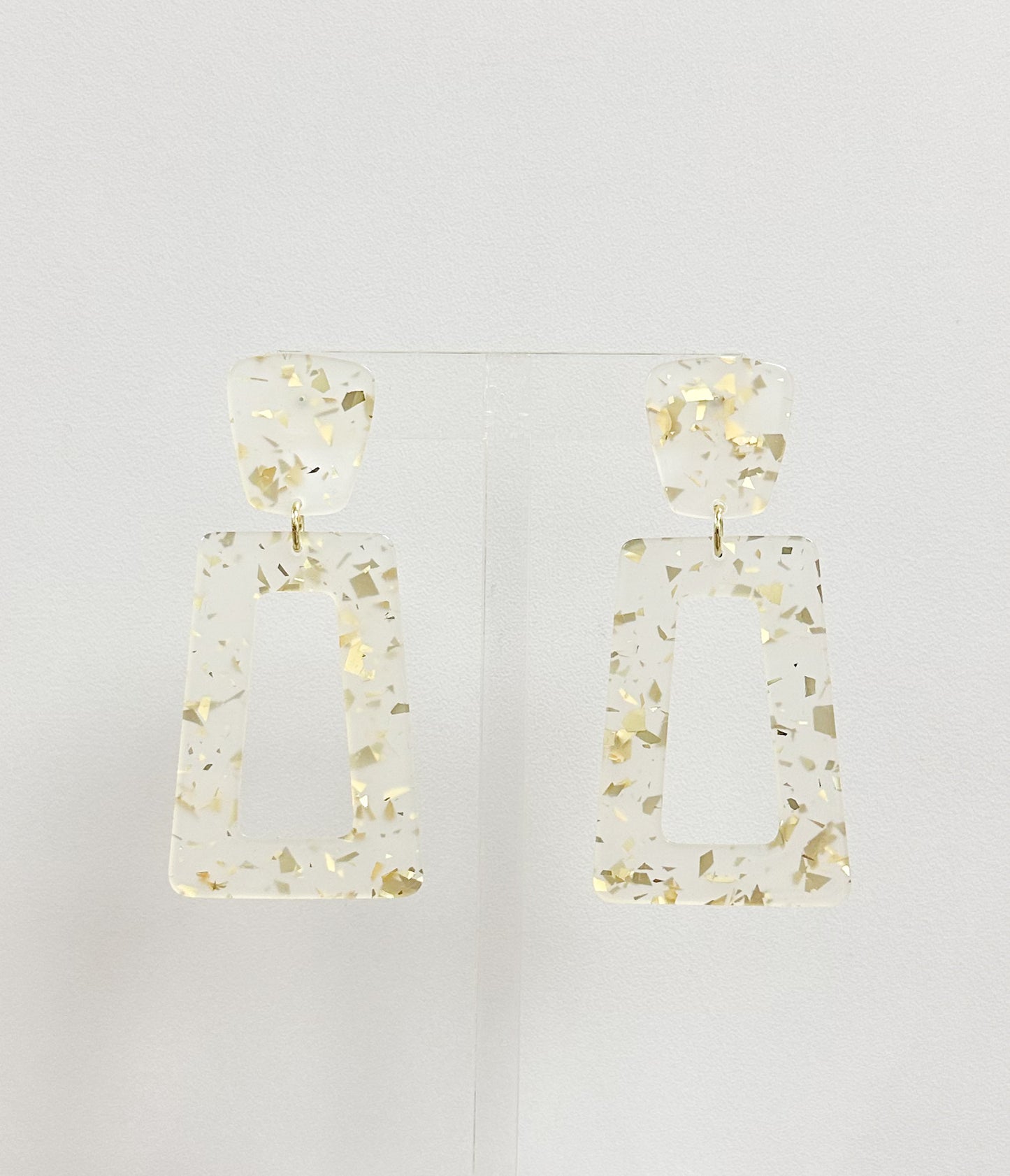 Kennedy Earrings-Gold Confetti