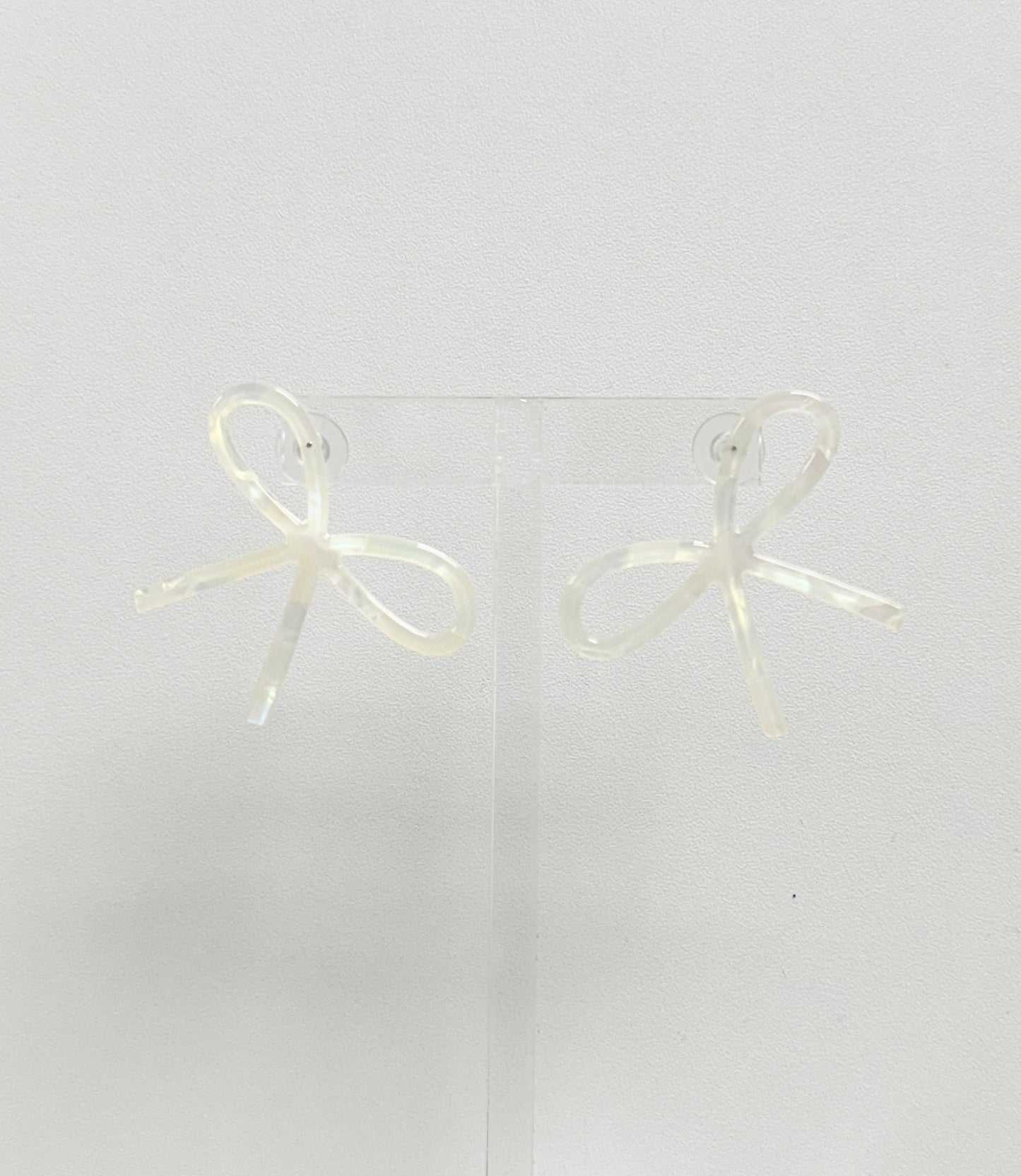 Lola Bow Earrings-Iridescent