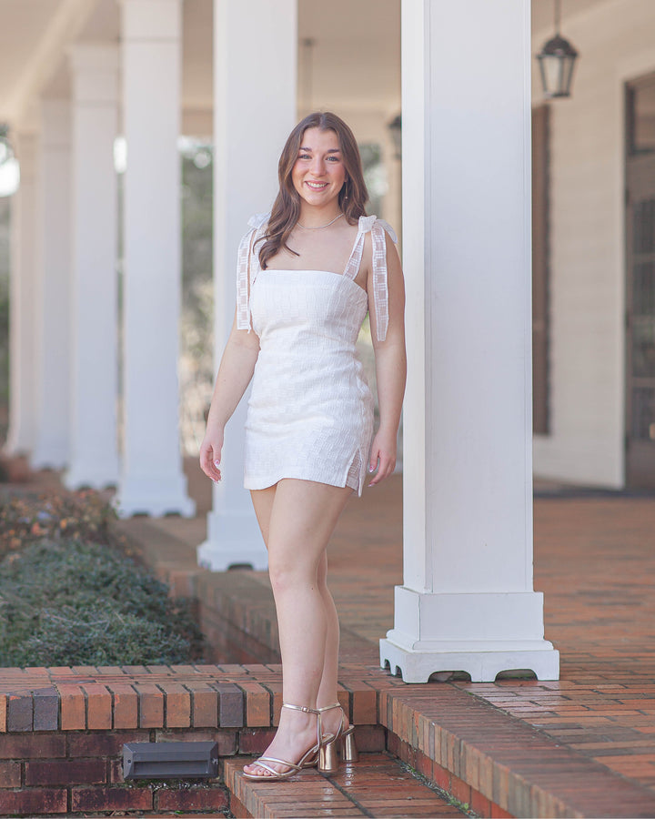 Keenan Skort Romper-White