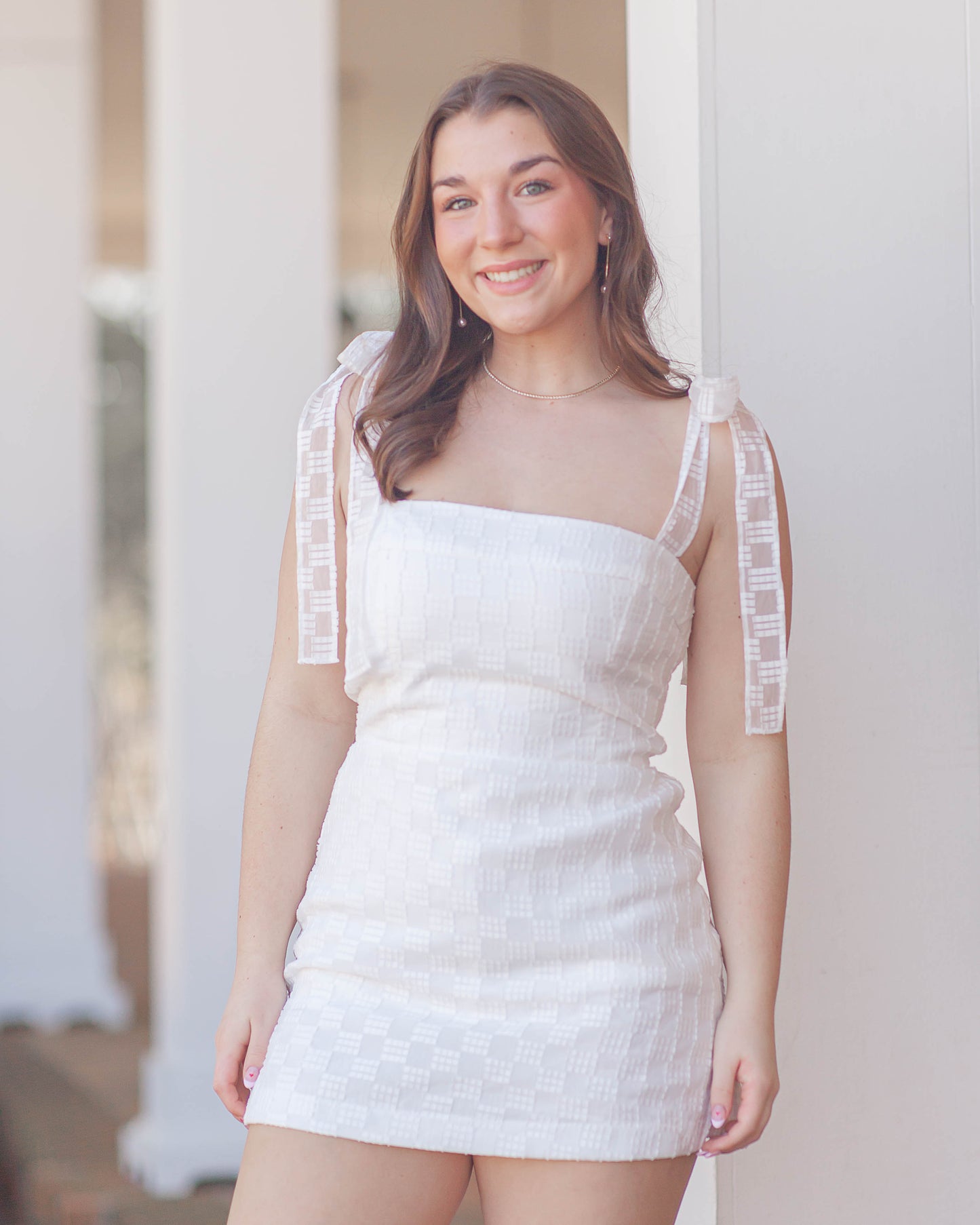 Keenan Skort Romper-White