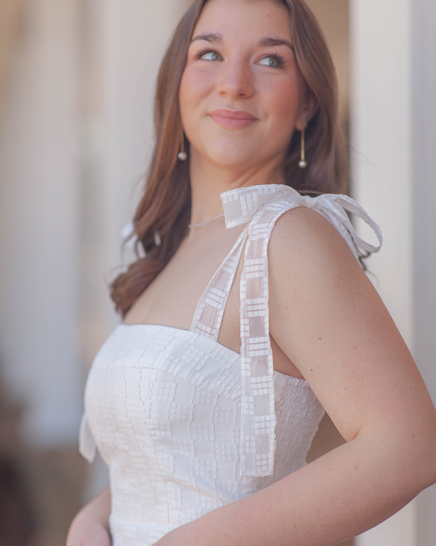 Keenan Skort Romper-White