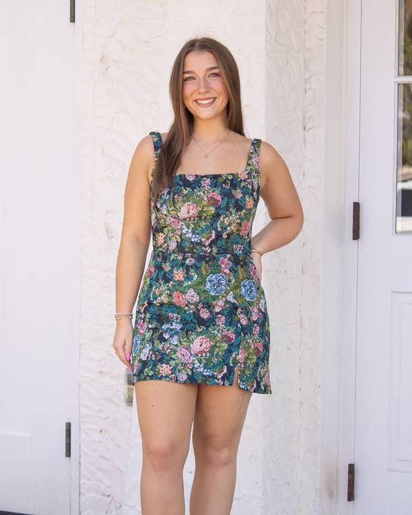 Rhonda Romper-Malachite Multi
