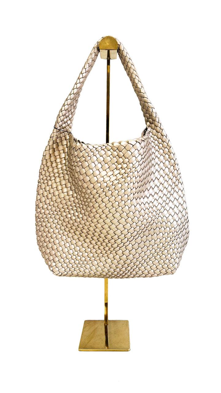 Woven Purse-Champagne
