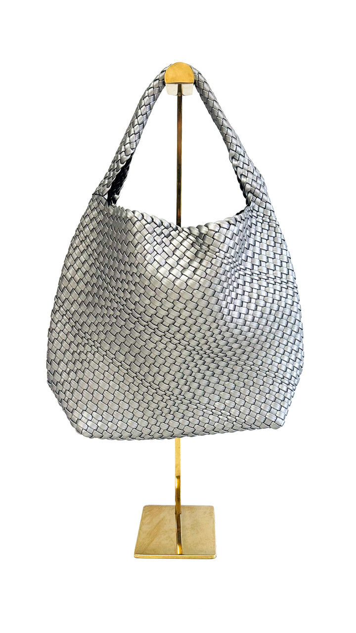 Woven Purse-Pewter